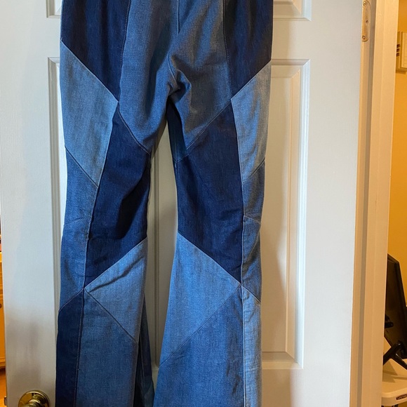 Free People Blue Flare & Wide Leg Jeans - Picture 2 of 3